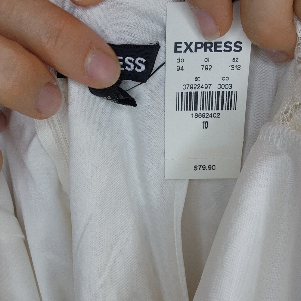 Express Lace Bodycon Sleeveless Dress Size 10 - Picture 8 of 8